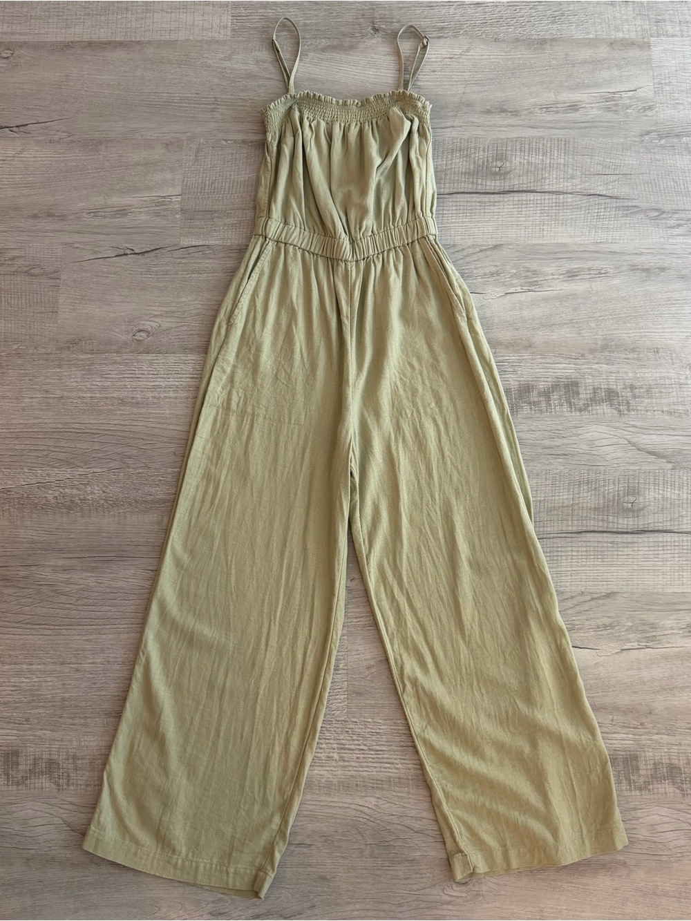 Abercrombie & Fitch Olive Green Adjustable Jumpsuit